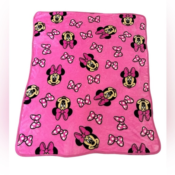 Minnie Mouse Blanket Minnie Mouse Loves Bows 48x35 - Picture 7 of 7